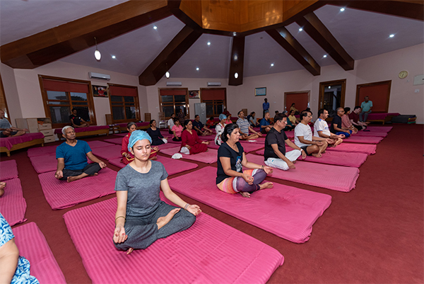 Patanjali yoga therapy session focused on holistic healing and wellness